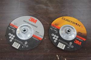 lot 675 image: Lot of (2) 3M Size 180mm Grinding Wheels (in original packaging)
