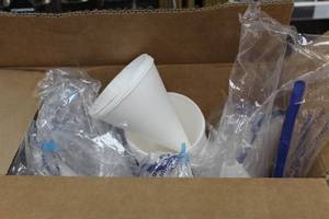 lot 689 image: Lot of (1 Partial Box) Konie Paper Funnel Cups 10-oz