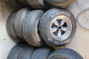 lot 708 image: Lot of (4) BFGoodrich Radial TA Tires with 5-Lug Rims