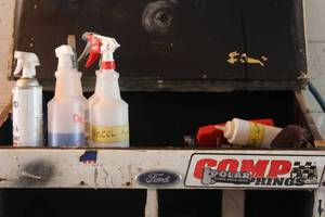 lot 731 image: Automotive Supplies - Auto Cleaners, Yellow Paint Tape, Mr. Clean, Gloves