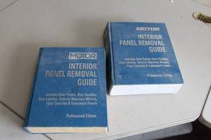 lot 918 image: Lot of (2) Motor Interior Panel Removal Guide Professional Edition 4th & 6th Edition Books
