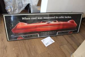 lot 897 image: Corvette - When cool was measured in cubic inches Print , Framed