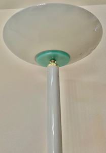 White Metal Floor Lamp