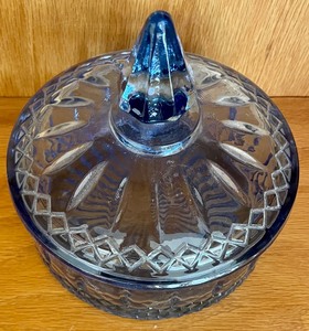 Beautiful Blue Covered Candy Dish