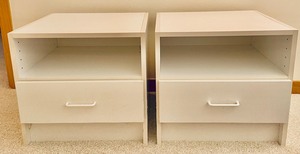 Pair of White Side Tables