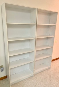 2 Wonderful White Bookshelves
