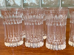 Set of Seven Quality Vintage Crystal Tumblers