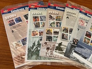 Celebrate the Century Postal Stamps