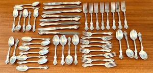 International Deep Silver Flatware Set