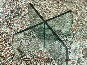 Contemporary Glass Round Coffee Table