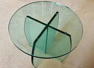 Contemporary Glass End Table