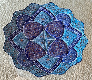 Three Beautiful Metal Decorative Plates