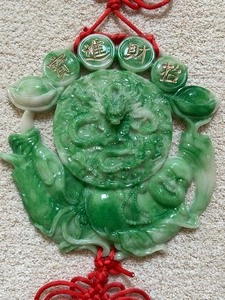 Resin Buddha and Dragon Decorative Wall Hanging