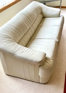 Lovely Ivory Italian Made Sofa