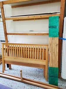 Queen Size Pine Bed