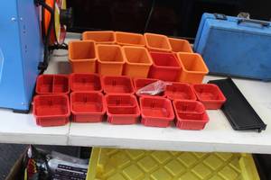lot 336 image: Lot of (21) Plastic Parts Organizer Bins