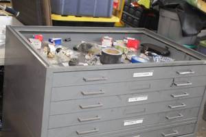 lot 477 image: Mayline Metal Blueprint File Cabinet 5-drawer