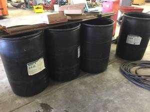 lot 40 image: 5 Plastic StorageRain Barrels