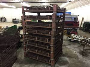 lot 60 image: 1 Heavy Duty Collapsible Wire Cage 53 x 43 x 45 12