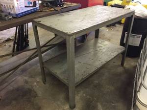 lot 120 image: Heavy Work Table