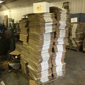 lot 135 image: Pallet Lot Of Unused Cardboard Shipping Boxes