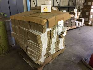 lot 136 image: Pallet Lot Of Unused Cardboard Shipping Boxes