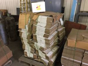 lot 137 image: Pallet Lot Of Unused Cardboard Shipping Boxes