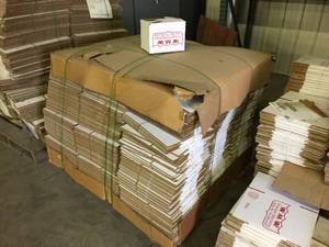 lot 138 image: Pallet Lot Of Unused Cardboard Shipping Boxes