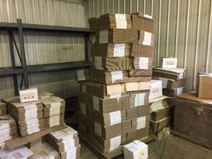 lot 140 image: Pallet Lot Of Unused Cardboard Shipping Boxes