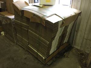 lot 143 image: Pallet Lot Of Unused Cardboard Shipping Boxes