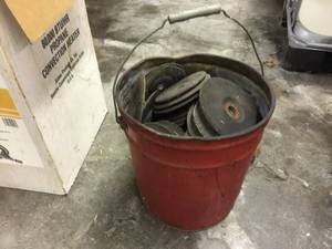 lot 183 image: Bucket Grinder Wheels