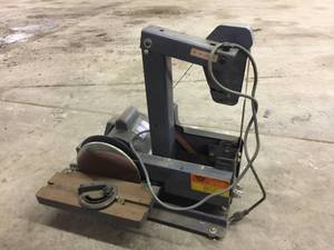 lot 199 image: Cleveland Machinery 1 x 8 Belt - Disc Sander