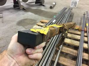 lot 211 image: 1 38 x 1 12 x 70 Titanium Bar Stock