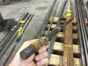 lot 212 image: 1 x 46 Round Bar 416 Stainless Steel