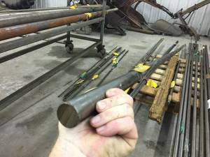 lot 213 image: 1 516 x 13ft Round Bar 416 Stainless Steel