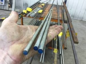 lot 237 image: 38 x 12 Round Bar 6061 T6 Aluminum