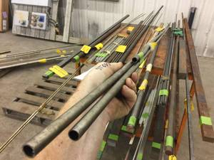 lot 244 image: 12 Tube Stock 304 Stainless Steel