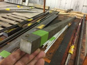 lot 245 image: 1 14 x 1 14 x 67 Bar Stock 304 Stainless Steel