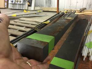 lot 248 image: 1 12 x 3 x 62 Bar Stock 1018 Steel