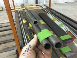 lot 249 image: 78 OD Tube Stock 304 Stainless Steel