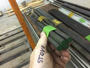 lot 254 image: 12 x 6 Hex Rod 416 Stainless Steel