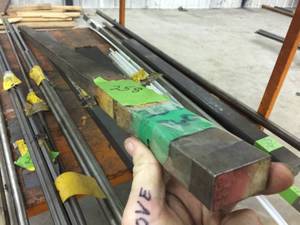 lot 258 image: 1 34 x 1 x 6ft Bar Stock 304 Stainless Steel