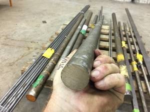 lot 274 image: 1 38 x 8 6 Round Stock 316 Stainless Steel