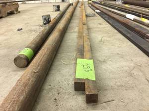 lot 283 image: 1 x 1 x 11ft Square Stock Steel (A36 )