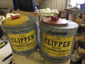 lot 296 image: Vintage The Clipper Heated Minnow Pail