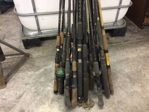lot 326 image: Large Group Fishing Rods - Some Vintage