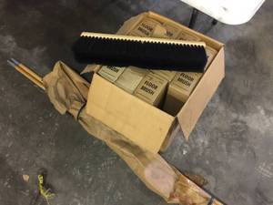 lot 335 image: Like New Push Brooms - Brush Heads