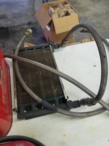 lot 329 image: Car Racing Oil Cooler - Hoses