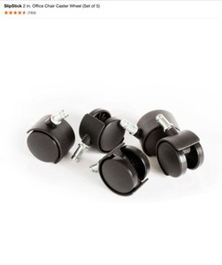 lot 2 image: Small Casters For Office Chairs & Appliances, Sliders & Caps. See Pictures