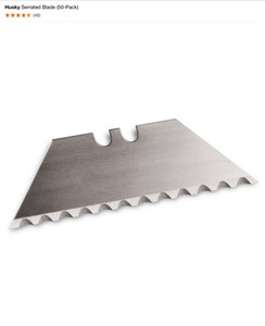 lot 22 image: Husky Serrated Blade (50-Pack), FlatHead Screwdriver, Polish Ratchet, Bits & More Various Conditions. See Pictures